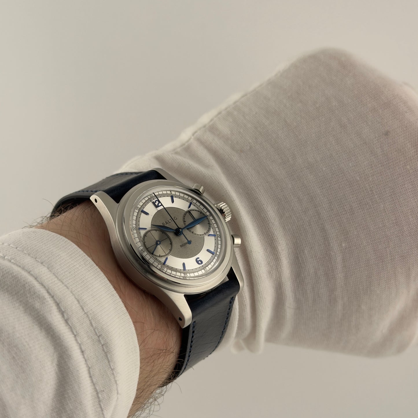 Baltic Bicompax 003 — Silver/Blue, Open Back