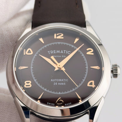 Trematic Archivio Uno Ref. 502 Choco, dial - CalderoneWatchCo