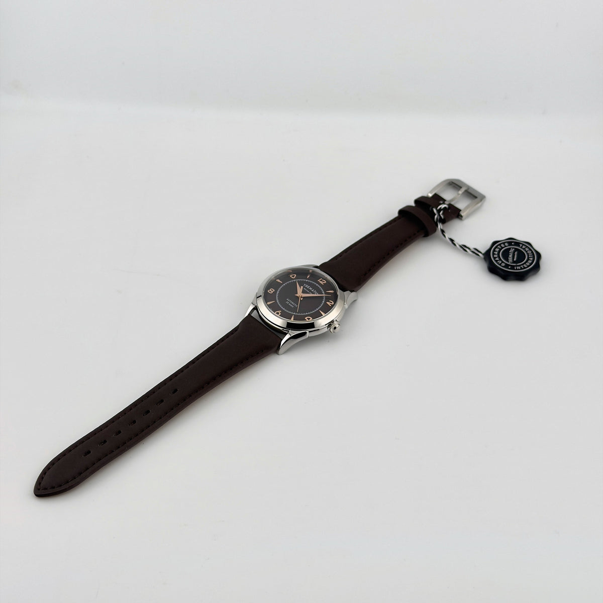Trematic Archivio Uno Ref. 502 Choco, flat lay - CalderoneWatchCo