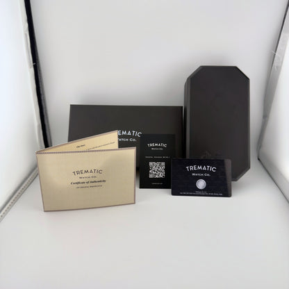 Trematic Archivio Uno Ref. 502 Choco, box and papers - CalderoneWatchCo