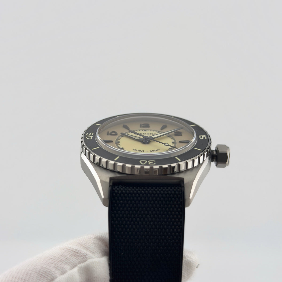 Trematic T-Five Beigua Maris Desert, 12 o'clock side - CalderoneWatchCo