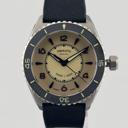 Trematic T-Five Beigua Maris Desert, dial - CalderoneWatchCo