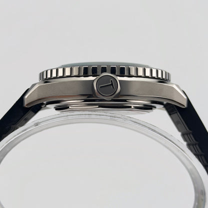 Trematic T-Five Beigua Maris Marina, crown side - CalderoneWatchCo