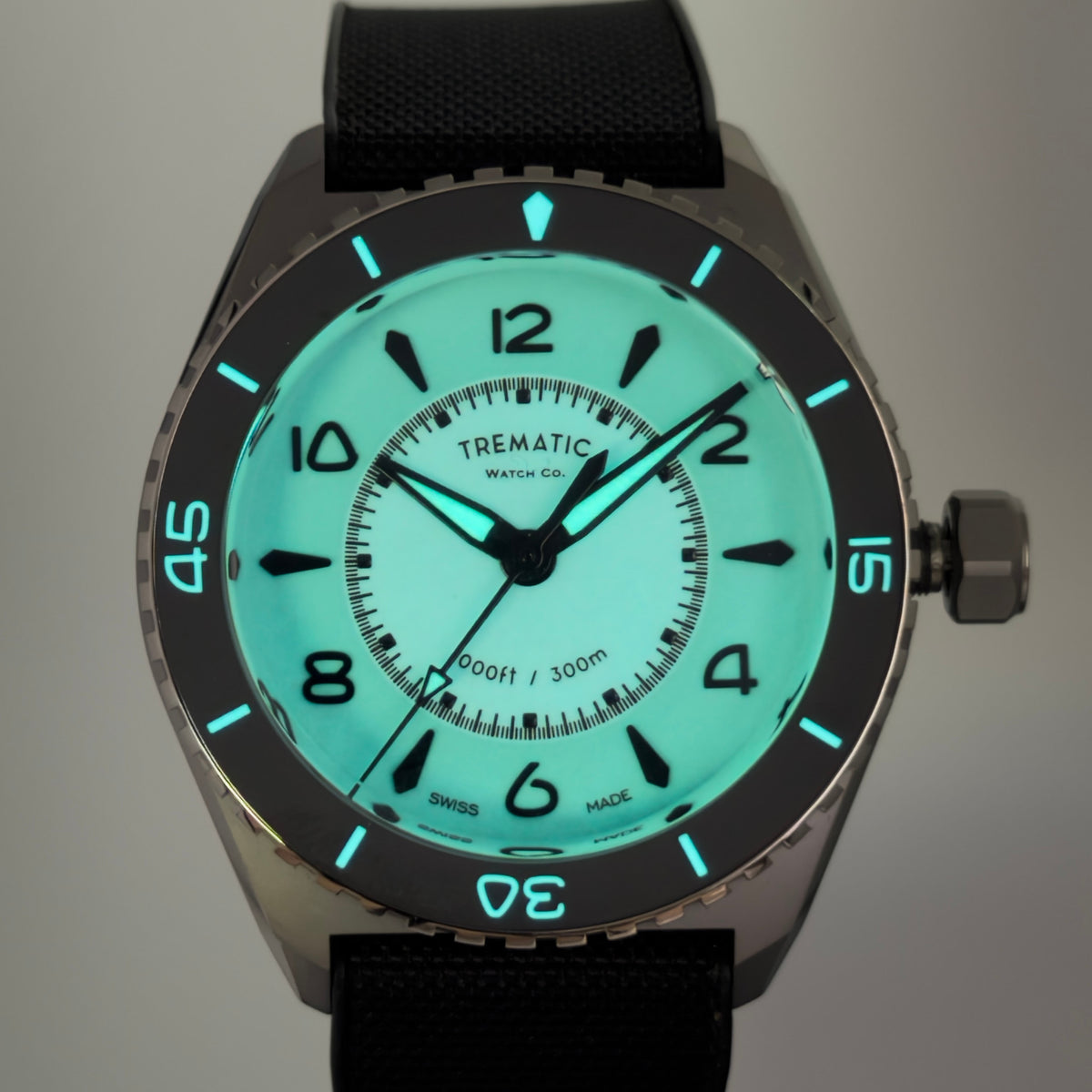 Trematic T-Five Beigua Maris Marina, lume - CalderoneWatchCo