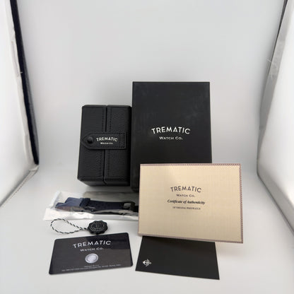 Trematic T-Five Beigua Maris Shadow, box, papers and spare strap - CalderoneWatchCo