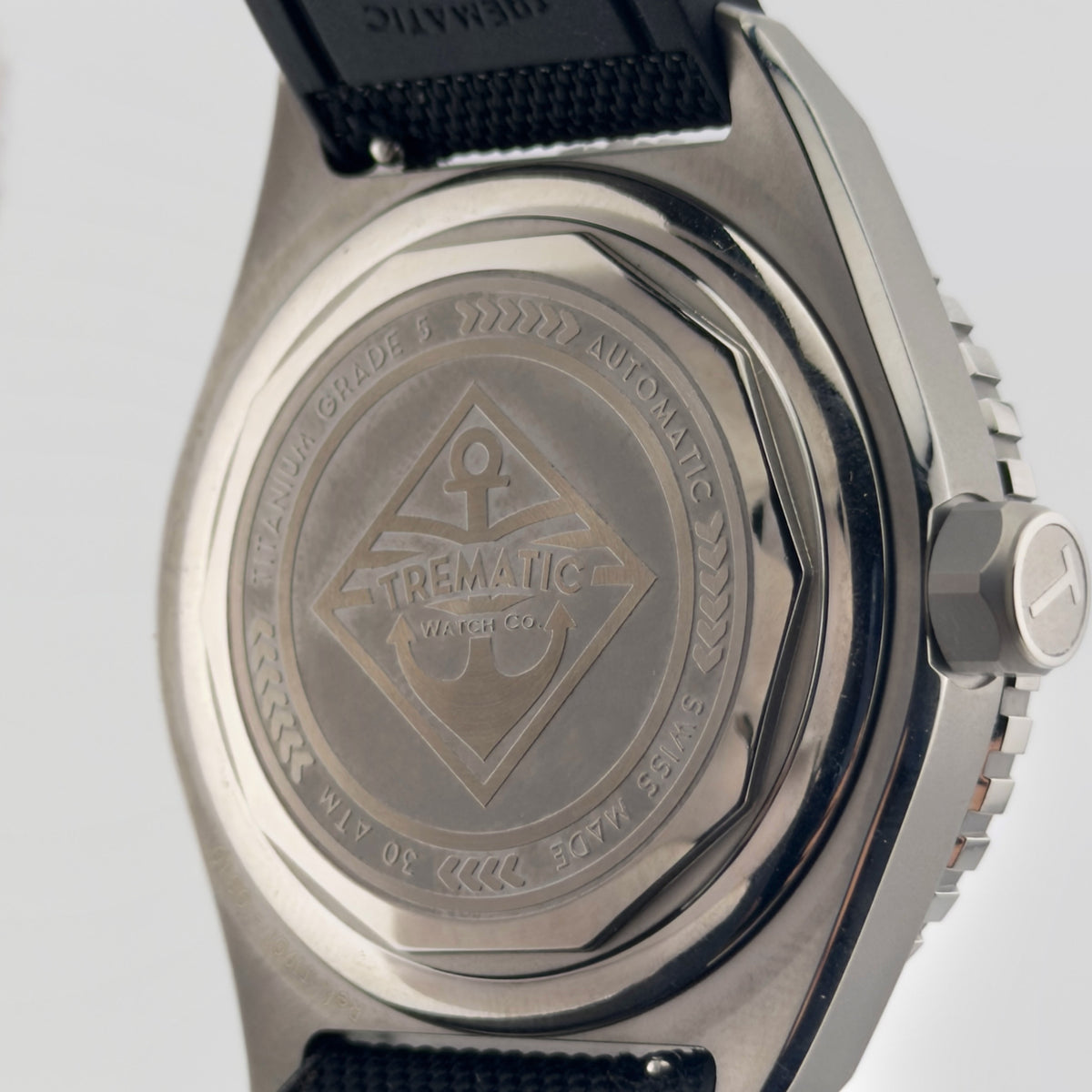 Trematic T-Five Beigua Maris Shadow, caseback - CalderoneWatchCo