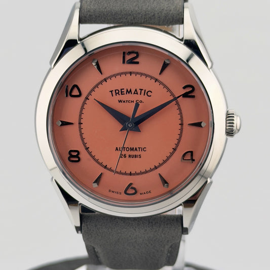 Trematic Archivio Uno Ref. 502 Salmon, dial - CalderoneWatchCo