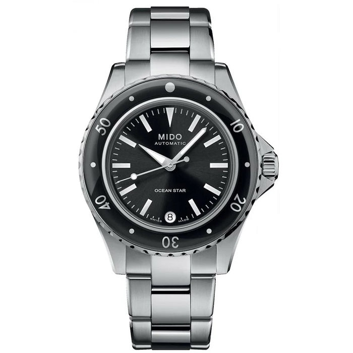 Mido Ocean Star 36.5mm Polished Stainless Steel Rotating Bezel M026.207.11.051.00