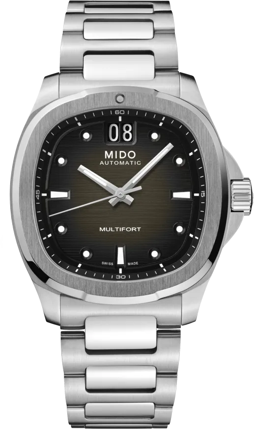 Mido Multifort TV Big Date 39.2x40mm Satin-finished and Polished Stainless Steel Bezel M049.526.11.081.00