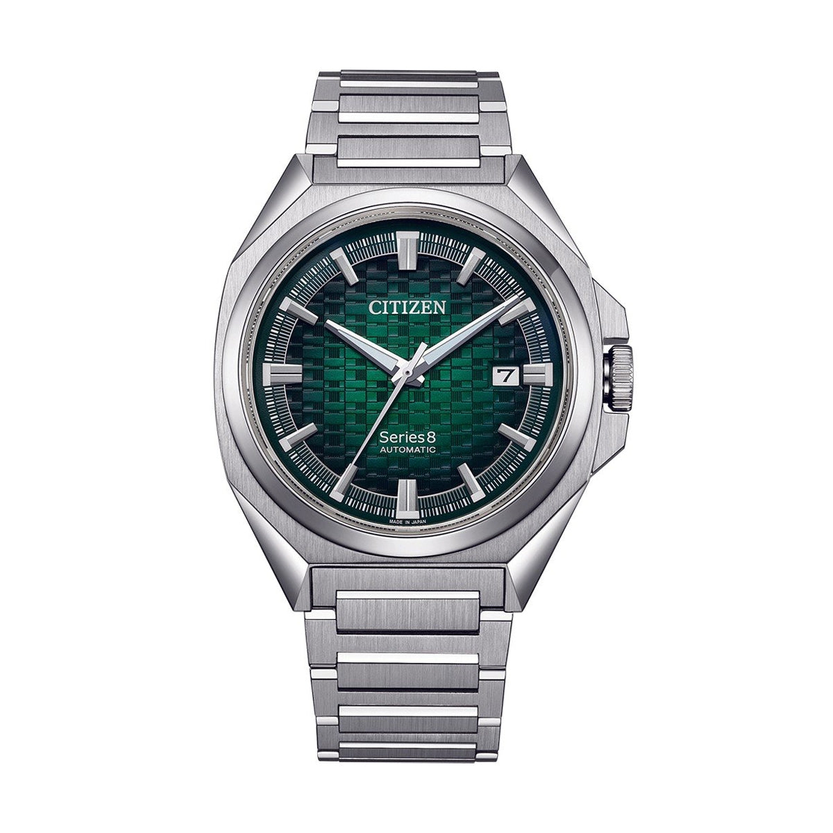 CITIZEN Series 8 NB6050-51W 40.8mm Green Dial Automatic Steel Watch