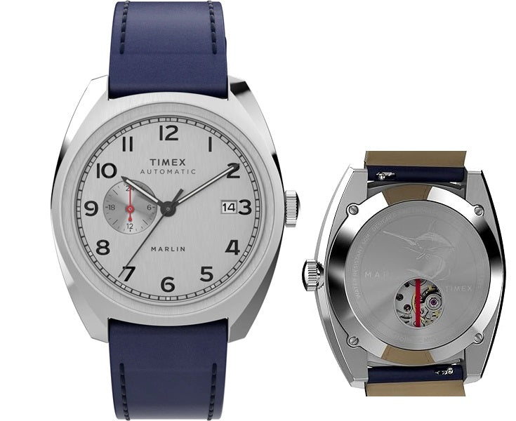 Timex Marlin Sub-Dial Automatic 39mm Leather Strap Watch TW2V61900