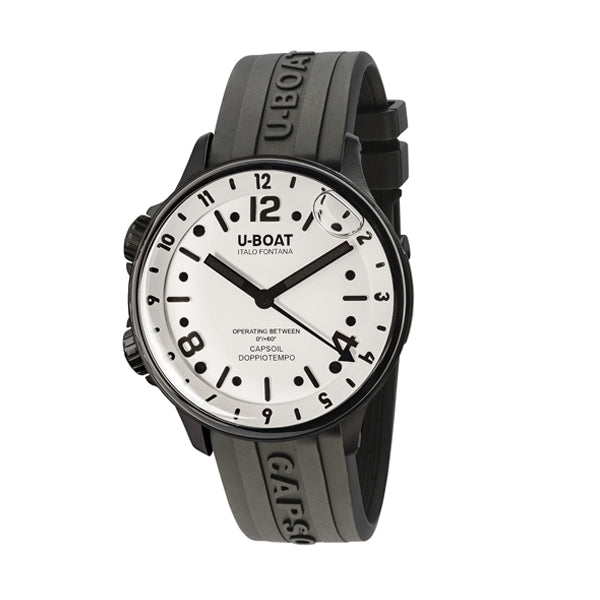 U-BOAT Capsoil Doppiotempo U8889/A 50mm Black Dial Quartz Men's Watch