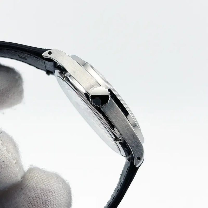 Baltic MR01 Micro Rotor Automatic Salmon Dial 36mm Exhibition Back Full Set Box - CalderoneWatchCo