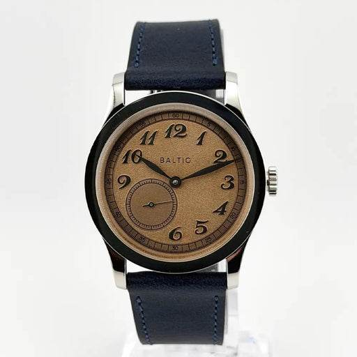 Baltic MR01 Micro Rotor Automatic Salmon Dial 36mm Exhibition Back Full Set Box - CalderoneWatchCo