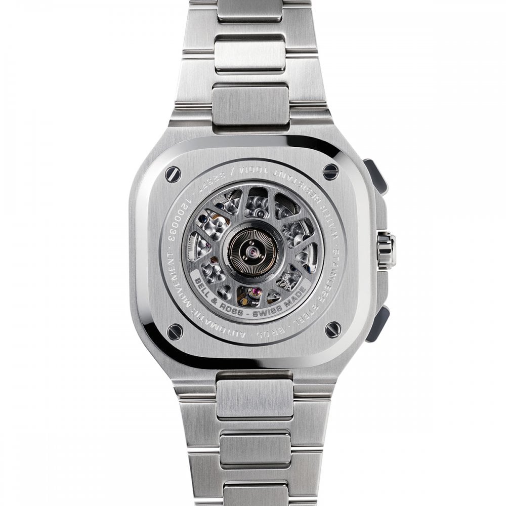 Bell & Ross BR 05 Chrono Blue Steel 42mm Brushed and Polished Steel Bezel BR05C-BU-ST_SST