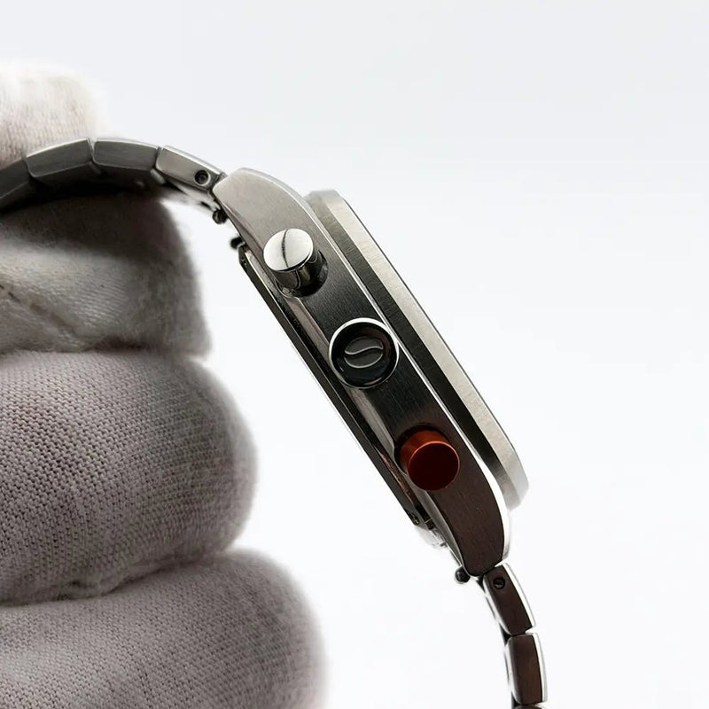 Brew Metric Retro Dial Chronograph 36mm Full Kit + 2 Extra Rubber Straps - CalderoneWatchCo