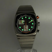 Brew Metric Retro Dial Chronograph 36mm Full Kit + 2 Extra Rubber Straps - CalderoneWatchCo