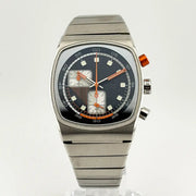 Brew Metric Retro Dial Chronograph 36mm Full Kit + 2 Extra Rubber Straps - CalderoneWatchCo