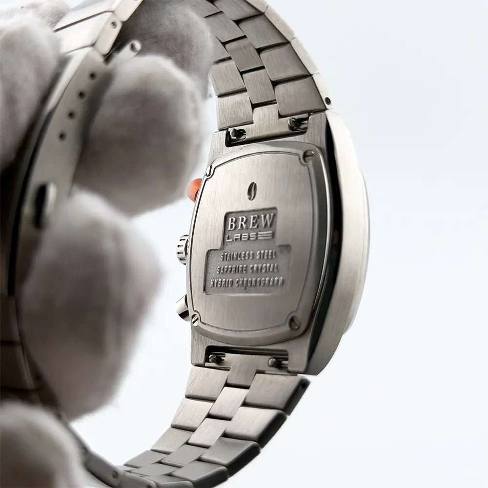 Brew Metric Retro Dial Chronograph 36mm Full Kit + 2 Extra Rubber Straps - CalderoneWatchCo