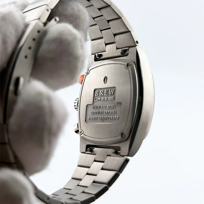 Brew Metric Retro Dial Chronograph 36mm Full Kit + 2 Extra Rubber Straps - CalderoneWatchCo