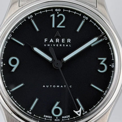 Farer Universal Discovery 36mm Black Velvet Dial – Mint Full Set 2025 (Lightly Worn) - CalderoneWatchCo