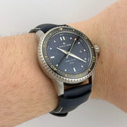 Halios Delfin 500m Blue Wave Dial – Full Set Serial 164 w/ 3 Straps – Excellent - CalderoneWatchCo