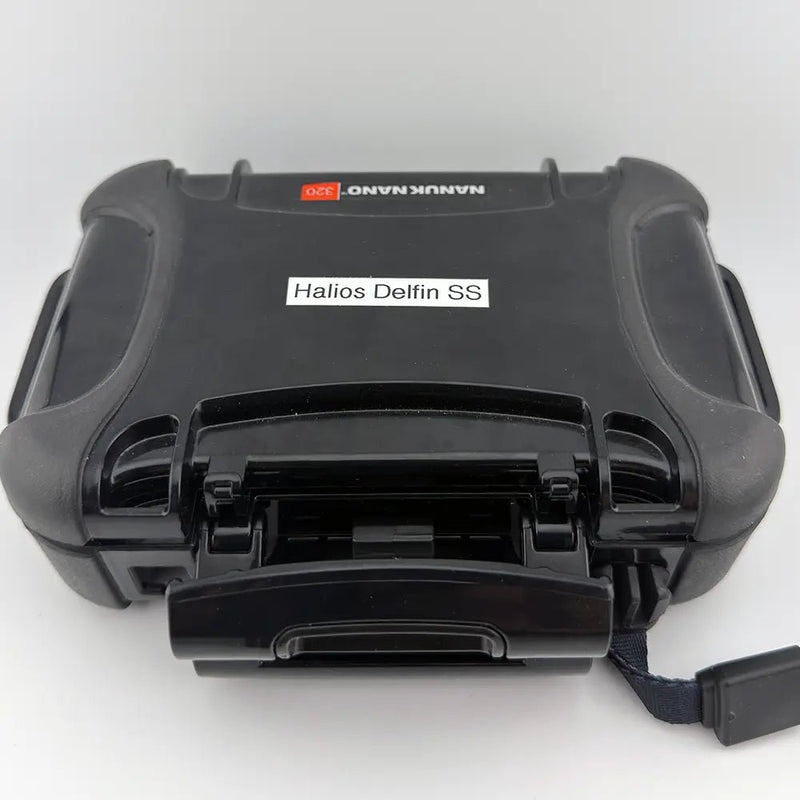 Halios Delfin 500m Blue Wave Dial – Full Set Serial 164 w/ 3 Straps – Excellent - CalderoneWatchCo