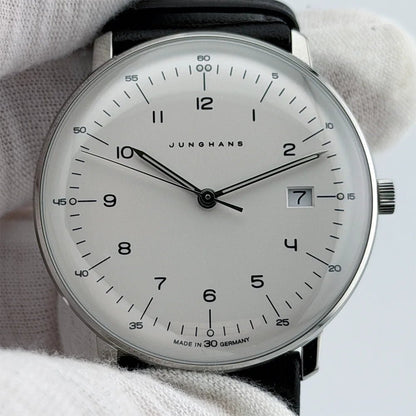 Junghans Max Bill Automatic 38mm Silver Dial 041/4461.02 – Brand New 2025 Full Set - CalderoneWatchCo