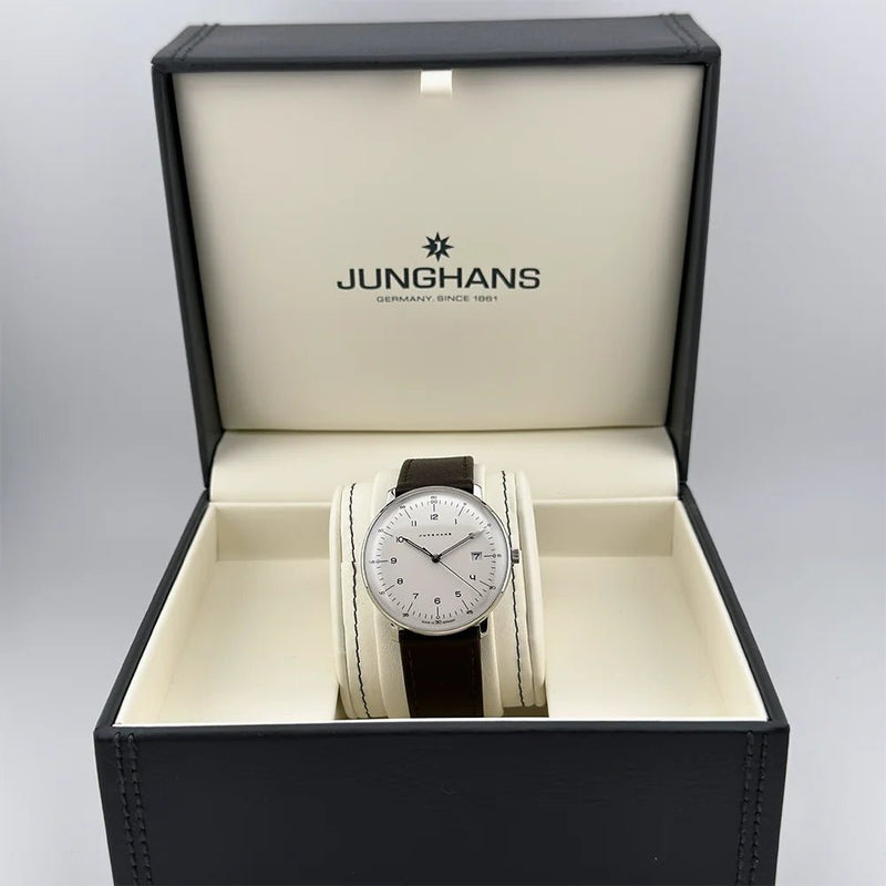 Junghans Max Bill Automatic 38mm Silver Dial 041/4461.02 – Brand New 2025 Full Set - CalderoneWatchCo