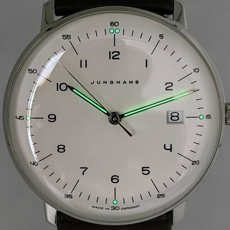 Junghans Max Bill Automatic 38mm Silver Dial 041/4461.02 – Brand New 2025 Full Set - CalderoneWatchCo