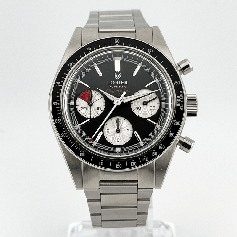 Lorier Olympia Contrasto Panda Chronograph 38mm Automatic - CalderoneWatchCo