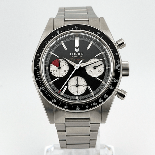 Lorier Olympia Contrasto Panda Chronograph 38mm Automatic - CalderoneWatchCo
