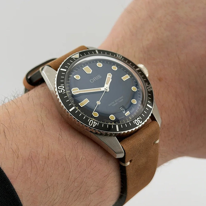 Oris Divers Sixty - Five 40mm Blue Dial 733 7707 4055 – Brand New 2025 Full Set - CalderoneWatchCo