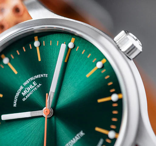 Mühle Glashütte Panova Green 40mm Stainless Steel Bezel M1-40-76-NB-I
