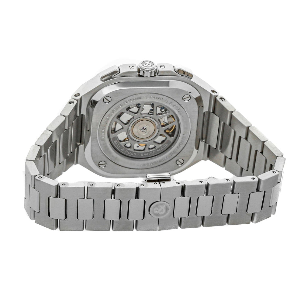 Bell & Ross BR 05 Chrono Blue Steel 42mm Brushed and Polished Steel Bezel BR05C-BU-ST_SST