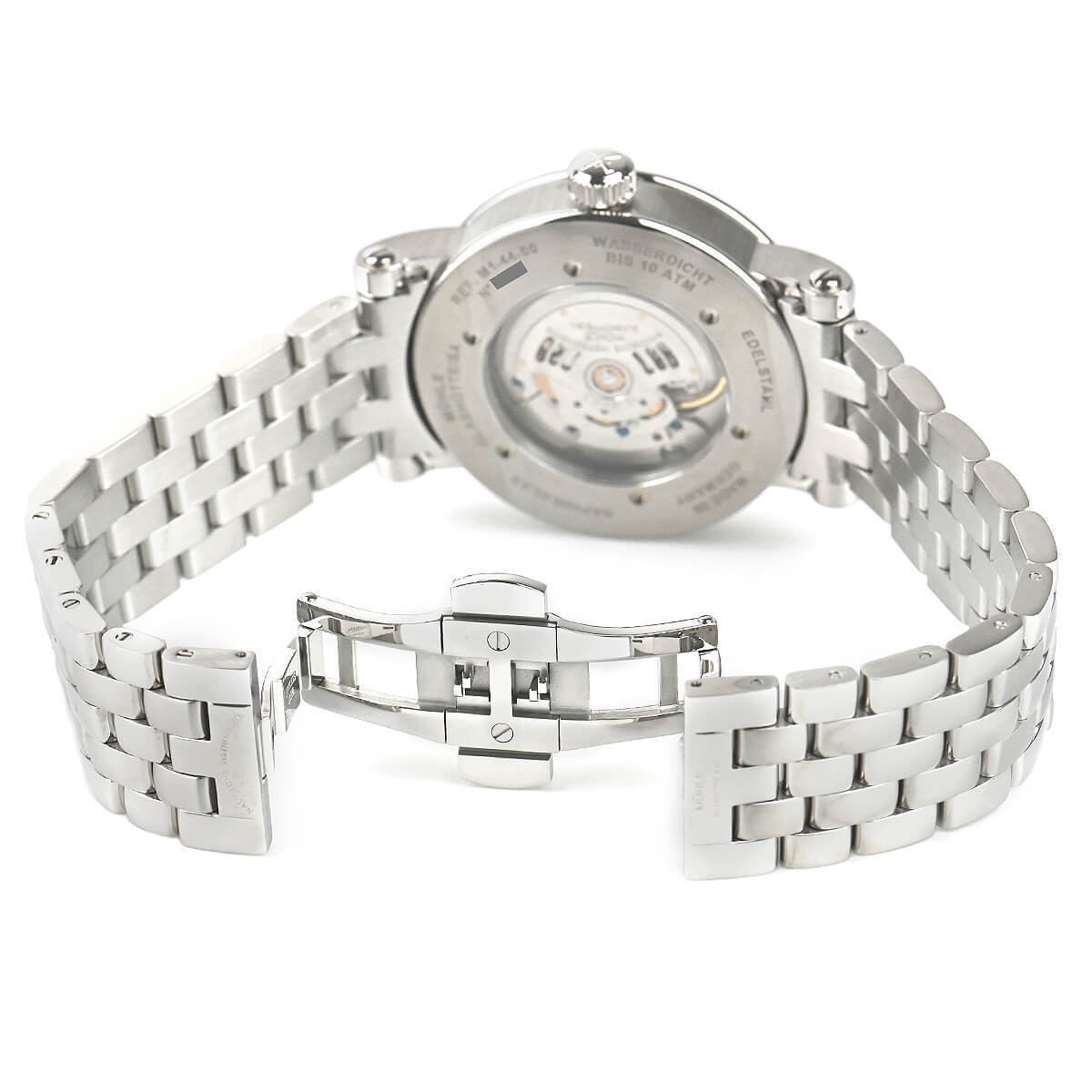 Mühle Glashütte Teutonia IV Moonphase 41mm Polished Stainless Steel Bezel M1-44-05-MB