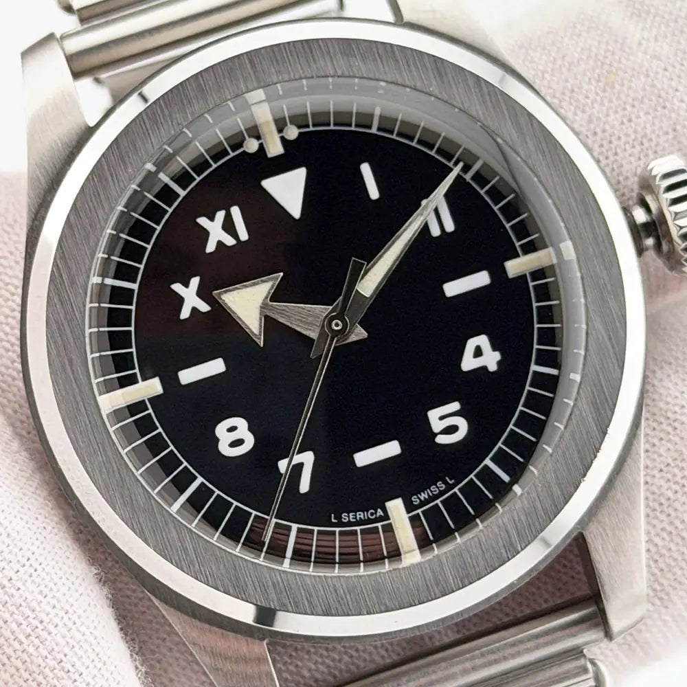 Serica 4512 California Dial 37.7mm Swiss Hand - Wind Field Watch Full Kit - CalderoneWatchCo