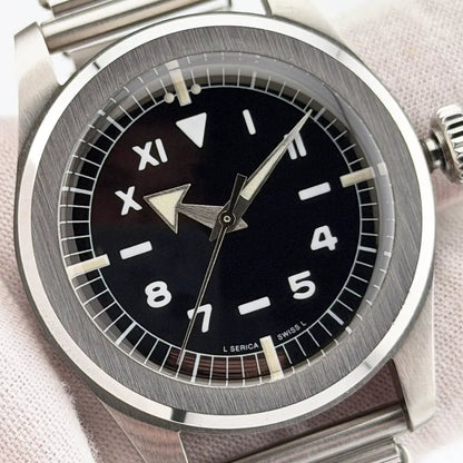 Serica 4512 California Dial 37.7mm Swiss Hand - Wind Field Watch Full Kit - CalderoneWatchCo