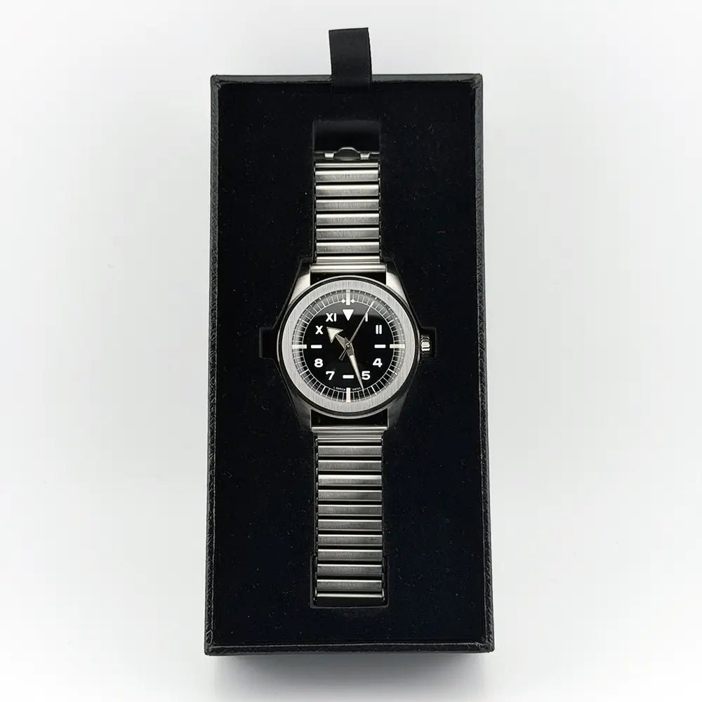 Serica 4512 California Dial 37.7mm Swiss Hand - Wind Field Watch Full Kit - CalderoneWatchCo