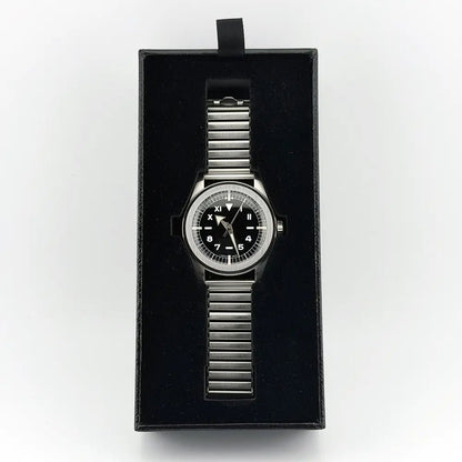 Serica 4512 California Dial 37.7mm Swiss Hand - Wind Field Watch Full Kit - CalderoneWatchCo