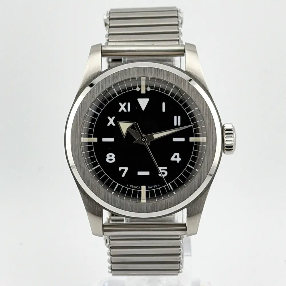 Serica 4512 California Dial 37.7mm Swiss Hand - Wind Field Watch Full Kit - CalderoneWatchCo