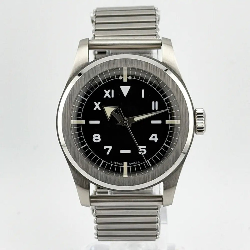 Serica 4512 California Dial 37.7mm Swiss Hand - Wind Field Watch Full Kit - CalderoneWatchCo