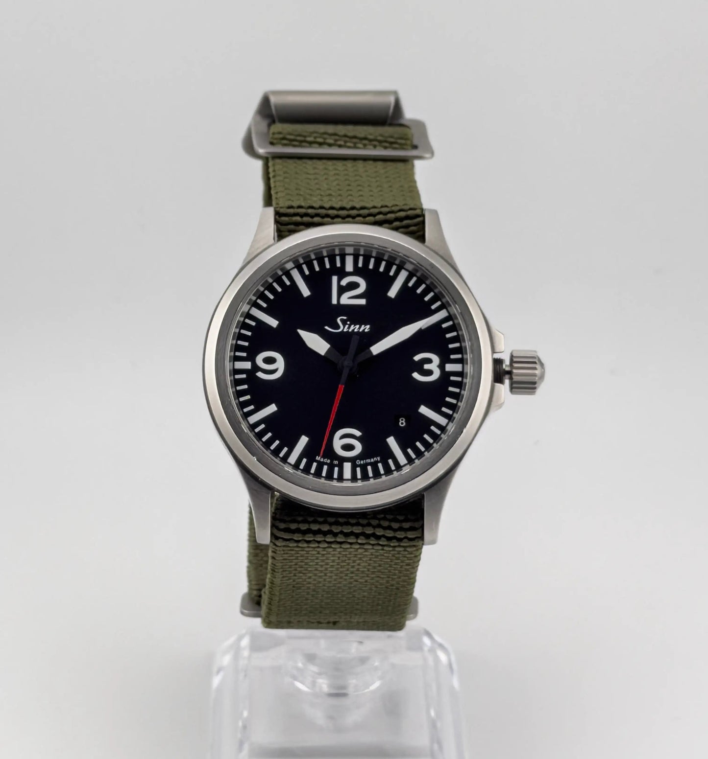 Sinn 556 A 38.5mm German Automatic Pilot Watch Full Set Two Straps - CalderoneWatchCo