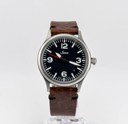Sinn 556 A 38.5mm German Automatic Pilot Watch Full Set Two Straps - CalderoneWatchCo