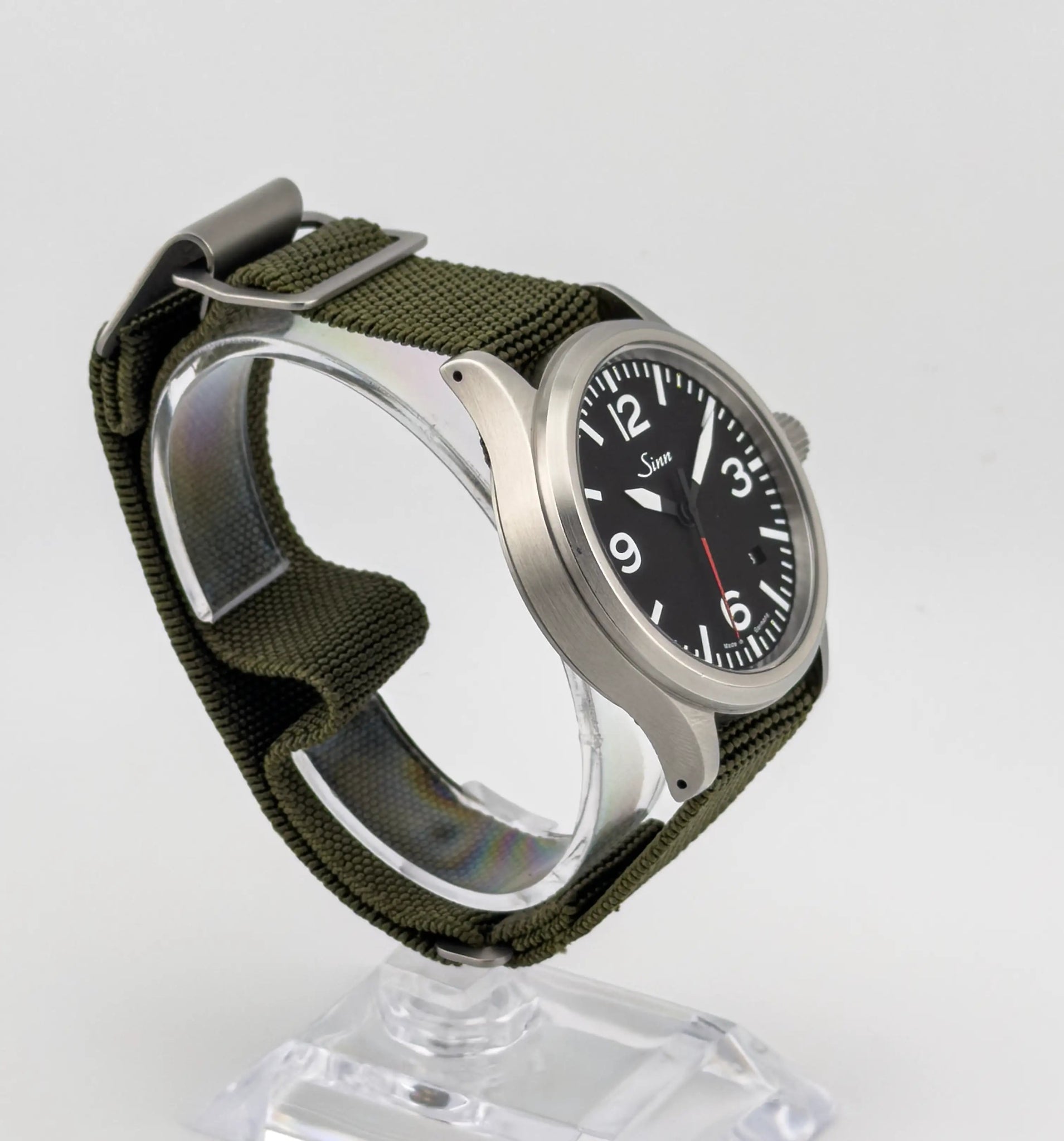 Sinn 556 A 38.5mm German Automatic Pilot Watch Full Set Two Straps - CalderoneWatchCo