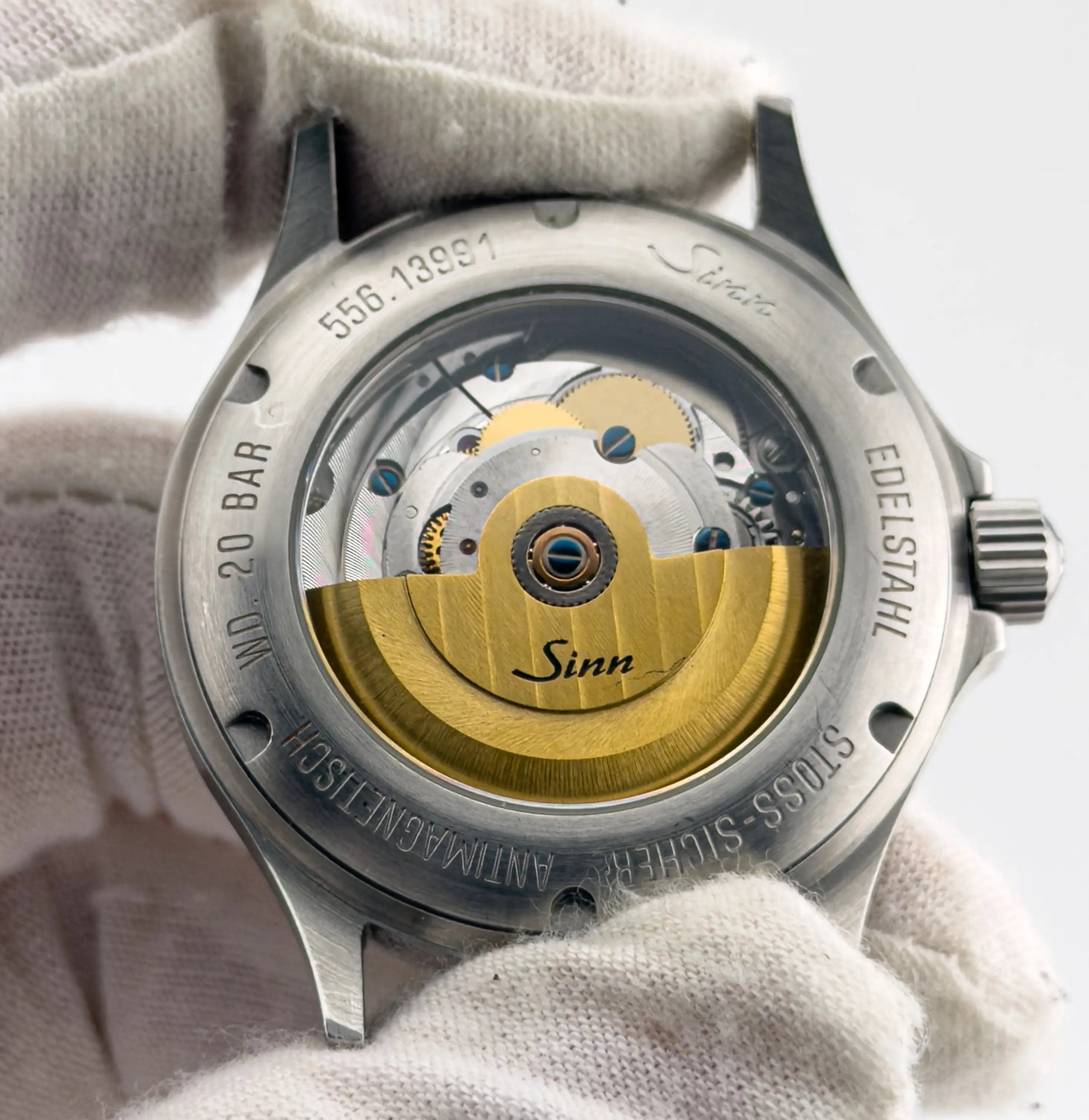 Sinn 556 A 38.5mm German Automatic Pilot Watch Full Set Two Straps - CalderoneWatchCo