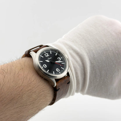 Sinn 556 A 38.5mm German Automatic Pilot Watch Full Set Two Straps - CalderoneWatchCo
