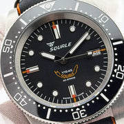 Squale 1545 30 ATMOS Black Ceramic 40mm Swiss Automatic Diver Full Kit + Bracelet - CalderoneWatchCo