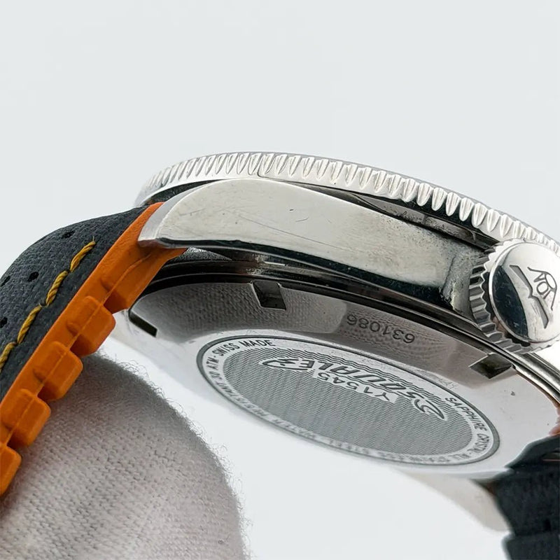 Squale 1545 30 ATMOS Black Ceramic 40mm Swiss Automatic Diver Full Kit + Bracelet - CalderoneWatchCo