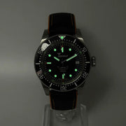 Squale 1545 30 ATMOS Black Ceramic 40mm Swiss Automatic Diver Full Kit + Bracelet - CalderoneWatchCo